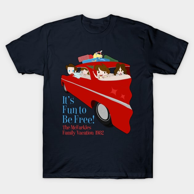 McFarkles Family Vacation T-Shirt by RetroWDW